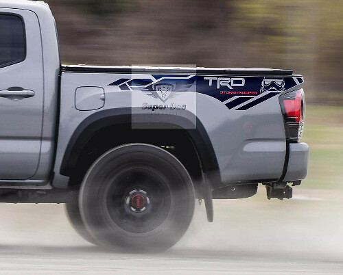 Autocollant vinyle TRD Stormtrooper pour panneau latéral de Toyota Tacoma 2013-2020