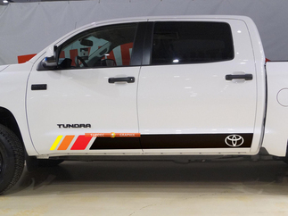 Kit d'autocollants en vinyle Tundra Vintage Bed Stripes pour Toyota Tundra Rocker Panel Line
