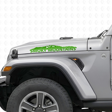 Autocollant en vinyle capot Smoky Mountains pour Jeep Wrangler_3