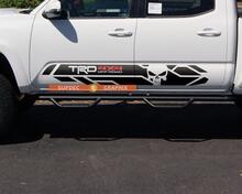 Paire d'autocollants en vinyle TRD 4x4 Punisher Side Rocker Panel pour Toyota Tacoma 2016 -2019
 2