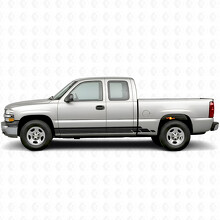Bandes en vinyle superposées pour portes et bas de caisse Chevrolet Silverado 1500 GMT800 1999-2007_2