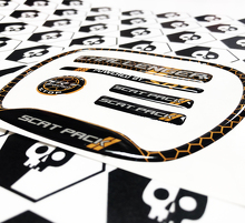 Kit d'autocollants intérieurs bombés style nid d'abeille Scat Pack pour Dodge Challenger 2015+_2