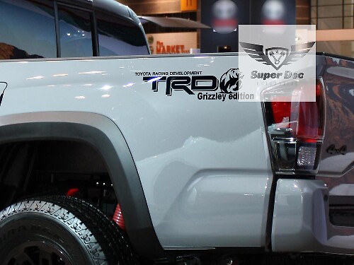 Autocollant en Vinyle TRD Grizzley Edition pour Flanc de Lit Toyota Tundra