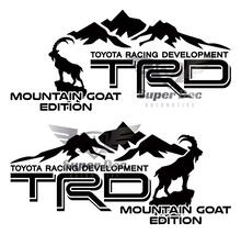 Paire d'autocollants latéraux en vinyle TRD Mountains Goat Edition pour Toyota 4Runner Tundra Tacoma FJ Cruiser 2
 2