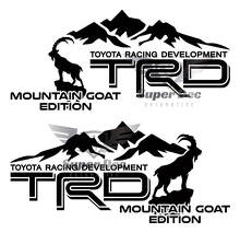 Autocollant en vinyle TRD Goat Edition pour jupe de caisse Toyota Tundra_2