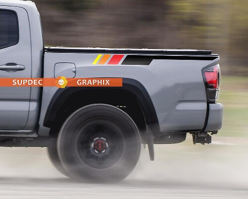 Kit de décalcomanies en vinyle à rayures rétro pour table de chevet Toyota Tacoma 2016-2020