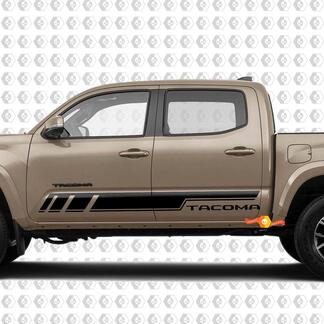 Paire de rayures pour Tacoma Side Rocker Panel Vinyl Stickers Decal fit to Toyota Tacoma TRD Off Road Pro Sport
