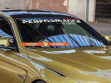 BMW M Performance nouvel autocollant de décalque de vinyle de bannière de pare-brise
 2