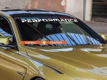Autocollant vinyle style M Performance pour pare-brise BMW_2