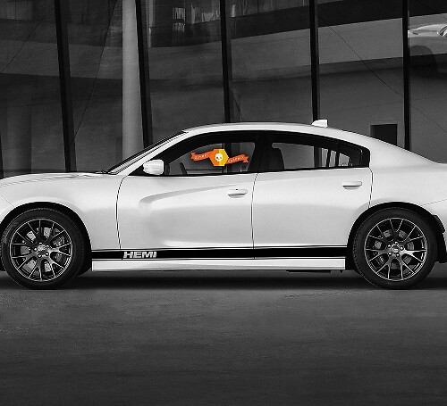 Dodge GT HEMI Stripe Rocker Panel Side Band Decal Sticker pour les graphiques Daytona Mopar

