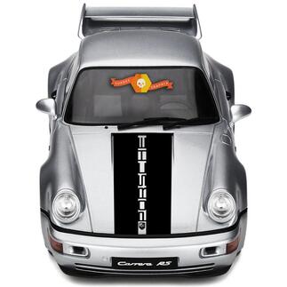 Autocollant Bande Centrale Capot Porsche 911 Sticker
