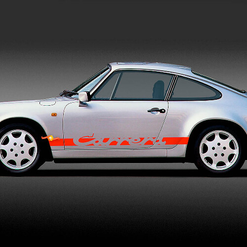 Porsche 911 Carrera rayures autocollant latérale
