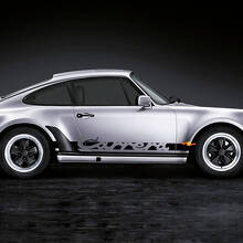 Autocollant Bande Lettrage Carrera Latéral Pour Porsche 911 2