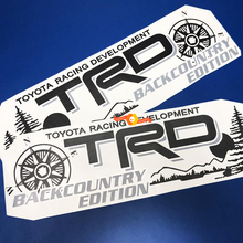 Toyota Racing Development TRD Backcountry edition 4X4 chevet Montagnes Boussole Autocollants graphiques autocollants pour Tacoma 2016 - 2020
 2