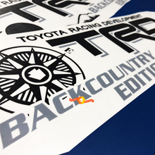 Toyota Racing Development TRD Backcountry edition 4X4 chevet Montagnes Boussole Autocollants graphiques autocollants pour Tacoma 2016 - 2020
 3