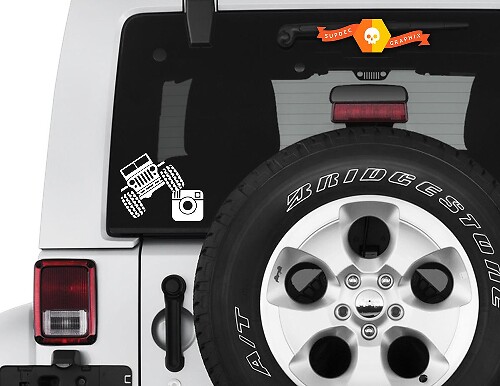 Autocollant Vinyle Personnalisé pour Lunette Arrière Jeep Wrangler