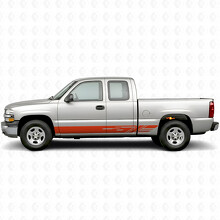 Bandes vinyles diagonales pour porte et panneau latéral pour Chevrolet Silverado 1500 GMT800 1999-2007_4