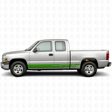 Bandes vinyles diagonales pour porte et panneau latéral pour Chevrolet Silverado 1500 GMT800 1999-2007_6