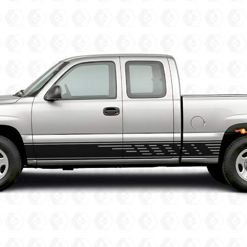 Bandes en vinyle décalées pour porte et bas de caisse pour Chevrolet Silverado 1500 GMT800 1999-2007