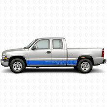 Bandes en vinyle décalées pour porte et bas de caisse pour Chevrolet Silverado 1500 GMT800 1999-2007_5