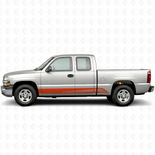 Bandes de Vinyle Contour Parallèle pour Porte & Bas de Caisse pour Chevrolet Silverado 1500 GMT800 1999-2007_4