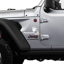 Jeep Wrangler Gladiator Fender lance épée Wrangler JL JLU JT Vinyl Sticker Decal Kit
 2