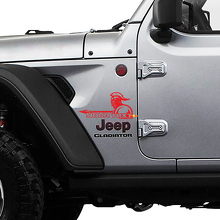 Jeep Wrangler Gladiator Fender lance épée Wrangler JL JLU JT Vinyl Sticker Decal Kit
 3