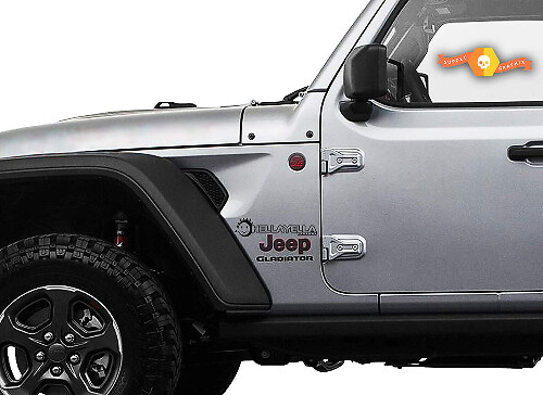 Kit de stickers en vinyle Hella Yella Edition pour ailes de Jeep Wrangler et Gladiator