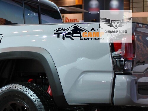 Autocollant en vinyle style TRD Camp Edition Mountain Side pour Toyota Tacoma, Tundra & 4Runner