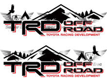 Kit d’autocollants en vinyle TRD Off Road Mountain pour le flanc de lit Toyota Tacoma Tundra 4Runner_2