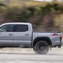 Paire d'autocollants latéraux en vinyle style TRD-U.F.O. Research Team pour Toyota Tacoma_4