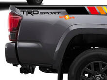 Paire de bandes TRD Sport PRO Off Road Vintage pour autocollants latéraux en vinyle Tacoma adaptés à Toyota Tacoma 2005–2020
 2
