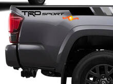 Paire de bandes de couleurs grises TRD Sport PRO Off Road pour Tacoma Side Vinyl Stickers Decal fit to Toyota Tacoma 2005–2020
 2