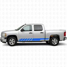 Bandes vinyles inclinées pour porte de course et bas de caisse pour Chevrolet Silverado 1500 GMT900 2007-2013_5