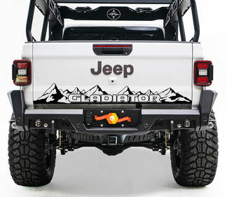 Lit hayon Jeep Wrangler JL JLU jls jts Gladiator Rubicon Mountains vinyle autocollant pour 2018-2021
