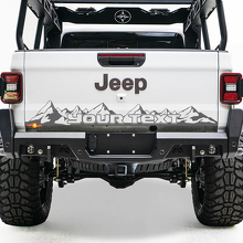 Autocollant en vinyle pour porte arrière de lit Jeep Wrangler JL JLU jls jts Gladiator Rubicon Mountains, pour 2018 – 2021
 2