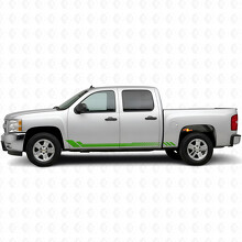 Bandes autocollantes en vinyle nid d'abeille pour portes et bas de caisse Chevrolet Silverado 1500 GMT900 2007-2013_6