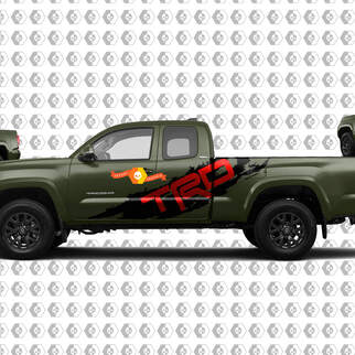 Paire TRD Sport PRO Off Road Splash 2 couleurs pour Tacoma Side Vinyl Stickers Decal fit to Toyota Tacoma Tundra
