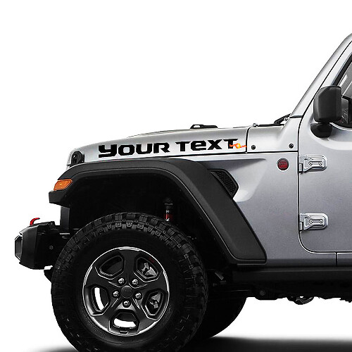 Autocollants vinyle personnalisés pour capot Jeep Gladiator JT