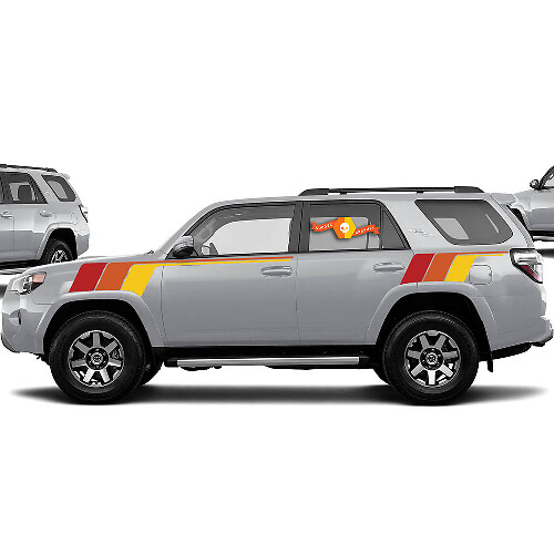 Kit d’autocollants en vinyle à bandes latérales rétro pour Toyota 4Runner