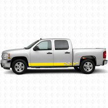Bandelettes en vinyle Éclair à damier pour porte et bas de caisse Chevrolet Silverado 1500 GMT900 2007-2013_3