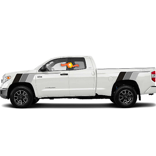 Autocollant Vinyle Latéral à Bandes Style Rétro Monochrome pour Toyota Tundra