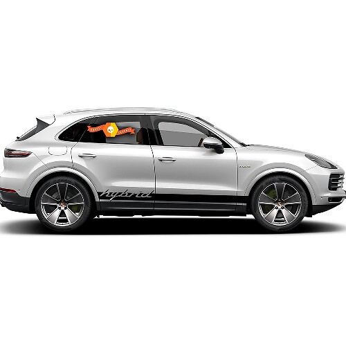 Sticker autocollant Porsche Cayenne hybride bandes latérales 2020
