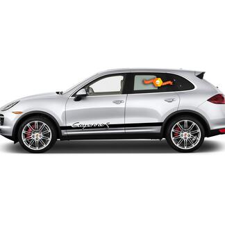Sticker autocollant Porsche Cayenne S bandes latérales 2020
