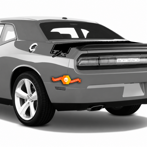 T/X Wraparound Trunk Band Kit Aile arrière Coffre Autocollant vinyle pour Dodge Challenger 2008-2014