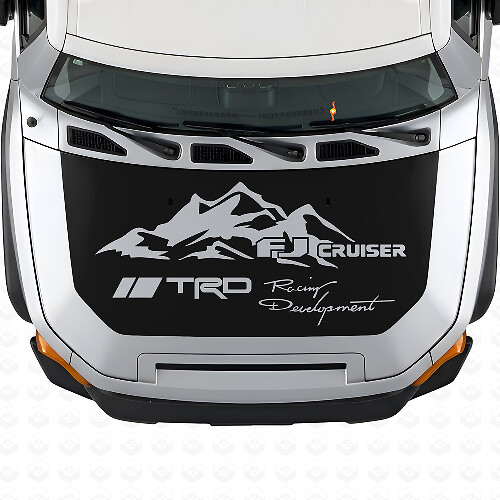 Autocollant vinyle capot style montagne TRD pour Toyota FJ Cruiser