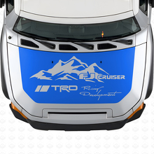 Autocollant vinyle capot style montagne TRD pour Toyota FJ Cruiser_2