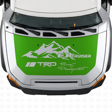 Autocollant vinyle capot style montagne TRD pour Toyota FJ Cruiser_3