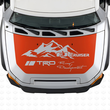 Autocollant vinyle capot style montagne TRD pour Toyota FJ Cruiser_4