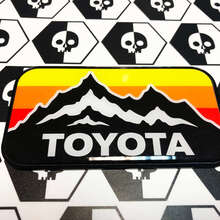 Nouveau Toyota Mountains Vintage Colors Badge Emblem Autocollant en forme de dôme avec polystyrène à fort impact
 3